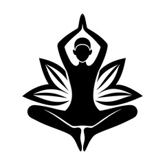 Sticker - yoga lotus flower