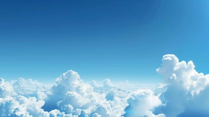 Wall Mural - beautiful blue sky landscape background