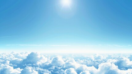 Wall Mural - beautiful blue sky landscape background