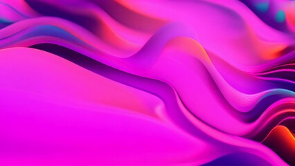 Poster - Abstract Purple And Pink Wavy Lines Generative AI