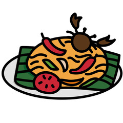 Sticker - papaya salad