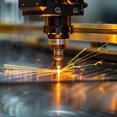 Poster - Precision Laser Manufacturing Advanced Industrial Process in Action