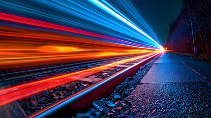 Poster - light trails very fastest