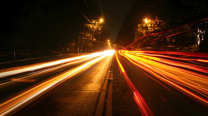 Poster - light trails very fastest