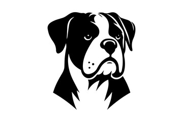 Beabull dog silhouette vector illustration