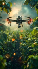 Poster - Drone Monitoring Crops in Lush Tropical Agriculture Ecosystem