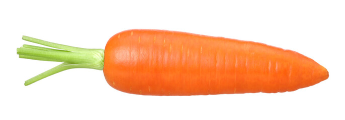 Wall Mural - carrot isolated, carrot macro studio photo, transparent PNG, PNG format, Horizontal image