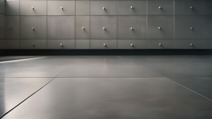 Poster - Modern Gray Tile Floor Generative AI