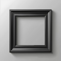 Poster - Minimalist Black Frame with Clean Lines Perfect for Modern Art Display