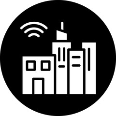 Canvas Print - Vector Design Smart City Icon Style