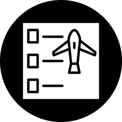 Wall Mural - Vector Design Flight Checklist Icon Style