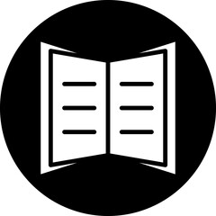 Sticker - Vector Design Open Book Icon Style