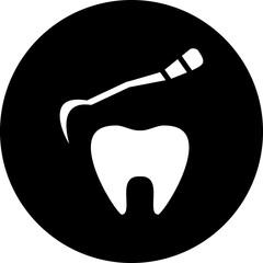 Sticker - Vector Design Tooth Scaling Icon Style