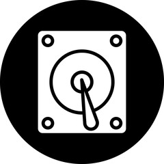 Poster - Vector Design Hard Disk Icon Style