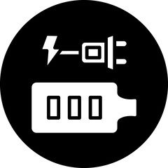 Sticker - Vector Design Charging Battery Icon Style