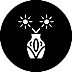 Sticker - Vector Design Vase Icon Style