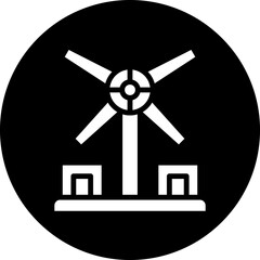 Canvas Print - Vector Design Windmill Icon Style