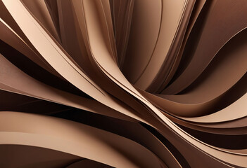 Poster - Abstract Brown Light Streaks Background