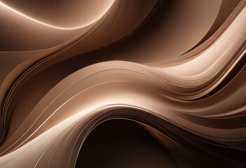 Poster - Abstract Brown Light Streaks Background