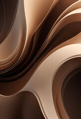 Poster - Abstract Brown Light Streaks Background