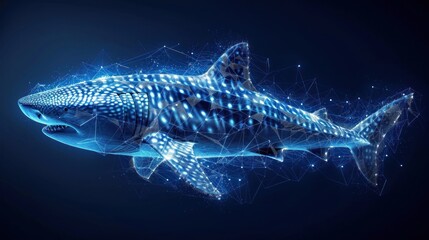 Whale Shark in a Digital Representation