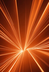 Poster - Abstract Orange Light Streaks Background