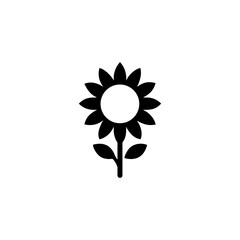 Poster - Sunflower symbol icon icon isolated on transparent background