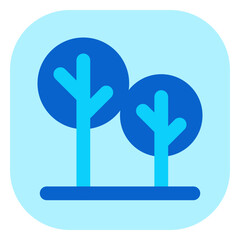 Wall Mural - Editable trees, plants vector icon. Property, real estate, construction, mortgage, interiors. Part of a big icon set family. Perfect for web and app interfaces, presentations, infographics, etc