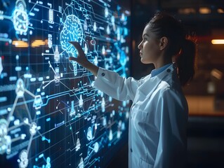 Poster - tech savvy business analyst using innovative tools to interpret data and drive strategic decisions