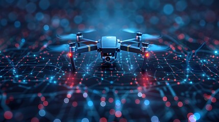 Poster - advanced drone technology for precise aerial surveying and mapping