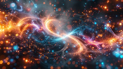 Artistic 3D Representation Of Spiritual Connections, Abstract Background HD For Designer