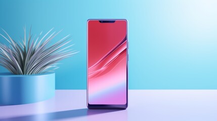 Poster - A high-quality product photo of a new smartphone