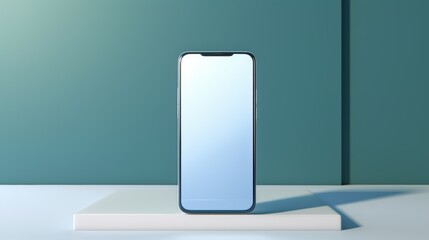 Poster - A high-quality product shot of a smartphone on a clean