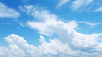 Poster - A lone cirrostratus cloud, its delicate wisps like threads of silk, gracefully drifting across a canvas of azure sky, evoking a sense of ethereal beauty.