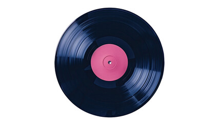 Gramophone record on a transparent background