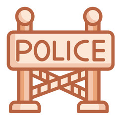 Sticker - Police Barricade Icon