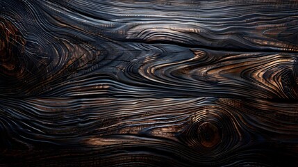 Poster - Detailed Dark Wood Grain Texture for Furniture and Decor Product Mockup Backgrounds