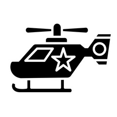 Wall Mural - Police Helicopter Icon