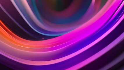 Poster - Abstract Colorful Swirling Lines Generative AI