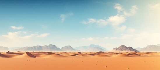 Sticker - A desert background landscape with ample copy space image