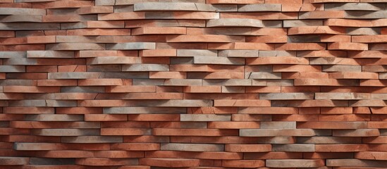 Poster - Modern decorative panel with a unique curved brick design Altered photo of aged brick wall designed as an architectural detail for home or office providing a contemporary interior with copy space imag