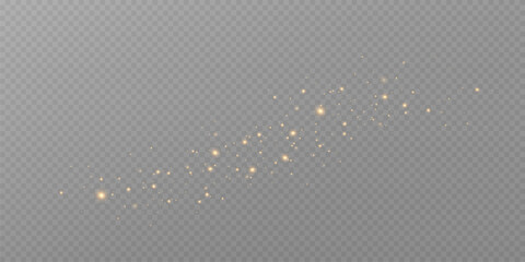 Poster - Vector sparkles on a transparent background. Christmas light effect. Sparkling magical dust particles.The dust sparks and golden stars shine with special light.