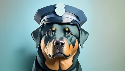 Poster - portrait of a rottweiler 