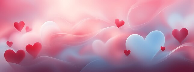 Wall Mural -  hearts background, valentine background with hearts. 