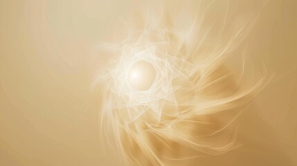 Wall Mural - aura with a glowing effect isolated on white background