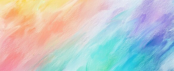 Wall Mural - a colorful painting with a rainbow and a splash of blue. the painting is full of bright colors and h