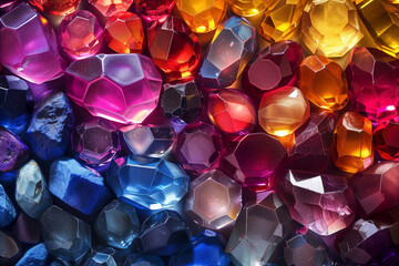 Wall Mural - abstract shiny background made of gemstones and glass


