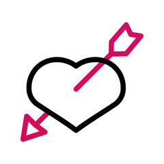 Poster - Heart with Arrow Icon