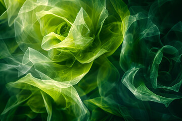 Wall Mural - Nature concept in the form of a beautiful green abstraction. High quality photo


