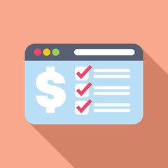 Poster - concept of online payment, transaction approving, money transfer, online banking, or successful fina